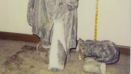 Marble statue restoration